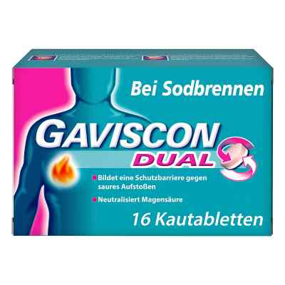 Gaviscon Dual 250mg/106,5mg/187,5mg tabletki do ssania  16 szt. od Reckitt Benckiser Deutschland Gm PZN 04363716