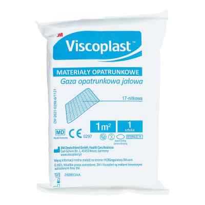 Gaza opatrunkowa jałowa 17-nitkowa 1 m2 Viscoplast