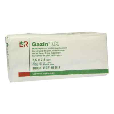 Gazin Kompressen 7,5x7,5cm 12fach unsteril m.RK