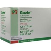 Gazin Kompressen 7,5x7,5cm 8fach steril 50X2 szt. od JUNEK Europ-Vertrieb GmbH PZN 05984082
