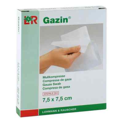 Gazin Kompressen 7,5x7,5cm 8fach steril 5X2 szt. od Lohmann & Rauscher GmbH & Co.KG PZN 03448971