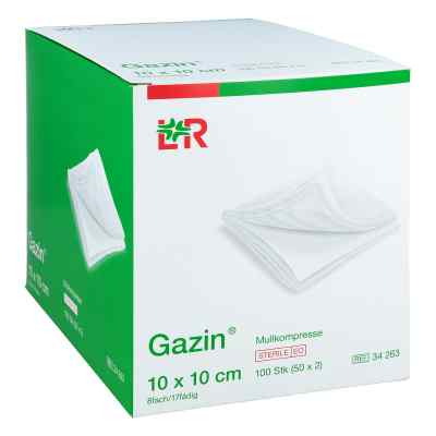 Gazin Kompresy z gazy 10x10 cm 8-krotnie sterylne