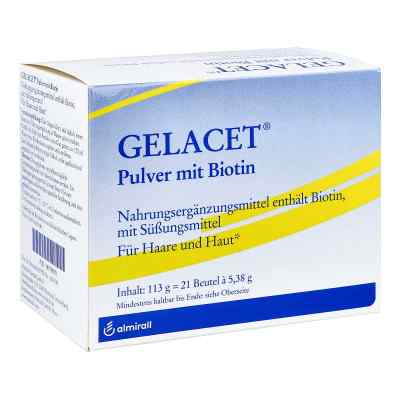 Gelacet Pulver Mit Biotin Im Beutel 21 szt. od ALMIRALL HERMAL GmbH PZN 18070679