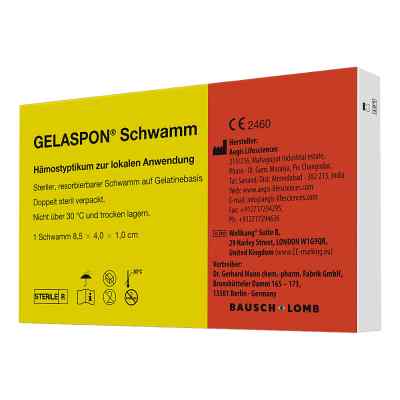 Gelaspon 1 85x4x1 cm opatrunek paskach 1 szt. od Dr. Gerhard Mann Chem.-pharm.Fab PZN 04011667