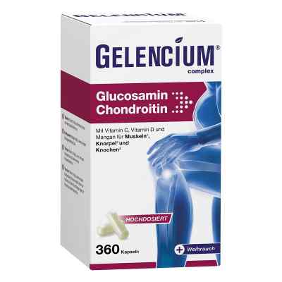 Gelencium® Glucosamin Chondroitin wysok. dawka. Witamina C kapsu 360 szt. od Heilpflanzenwohl GmbH PZN 19958786