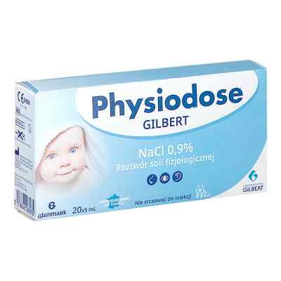 Gilbert Physiodose NaCl 0.9% Roztwór soli fizjologicznej 20 od LABORATOIRES GILBERT PZN 08303405
