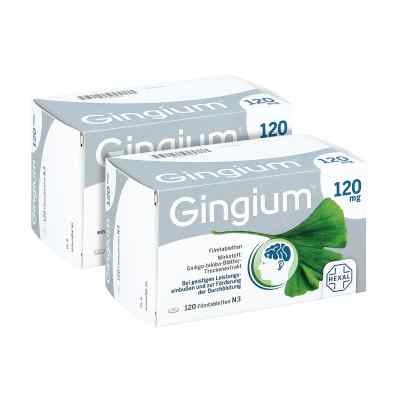 Gingium 120 mg Filmtabletten 2x120 szt. od Hexal AG PZN 08100848