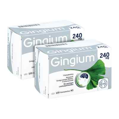Gingium 240 mg Filmtabletten 2x120 szt. od Hexal AG PZN 08100849