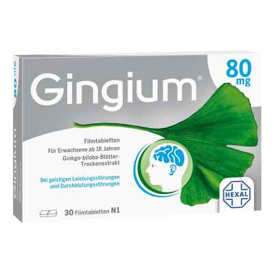 Gingium 80 mg Filmtabletten 30 szt. od Hexal AG PZN 14171136