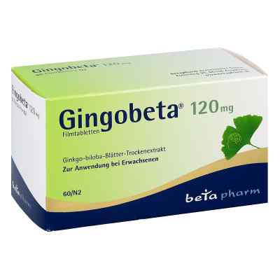 Gingobeta 120 mg Filmtabletten 60 szt. od betapharm Arzneimittel GmbH PZN 12461663