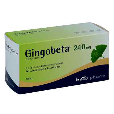 Gingobeta 240 mg tabletki powlekane 60 szt. od betapharm Arzneimittel GmbH PZN 12461700