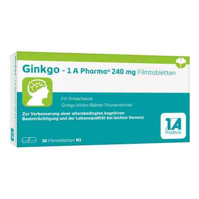 Ginkgo-1a Pharma 240 mg Filmtabletten 30 szt. od 1 A Pharma GmbH PZN 14128873