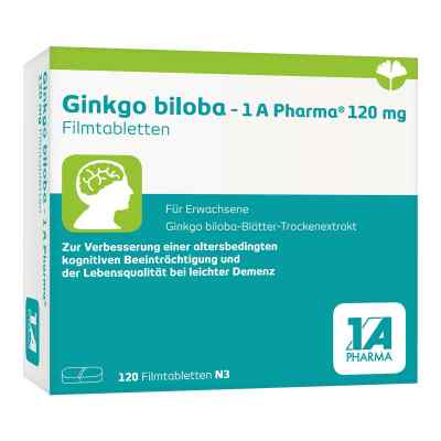 Ginkgo Biloba-1a Pharma 120 Mg Filmtabletten 120 szt. od 1 A Pharma GmbH PZN 17534800