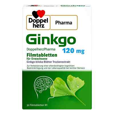 Ginkgo Doppelherzpharma 120 Mg Filmtabletten 30 szt. od Queisser Pharma GmbH & Co. KG PZN 18746094