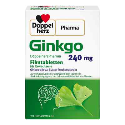 Ginkgo Doppelherzpharma 240 mg tabletki powlekane 120 szt. od Queisser Pharma GmbH & Co. KG PZN 18746125