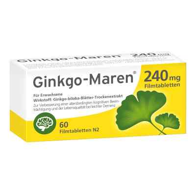 Ginkgo-maren 240 mg Filmtabletten 60 szt. od HERMES Arzneimittel GmbH PZN 12580480