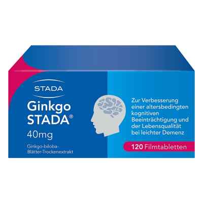 Ginkgo Stada 40 mg Filmtabletten 120 szt. od STADA Consumer Health Deutschlan PZN 11654271