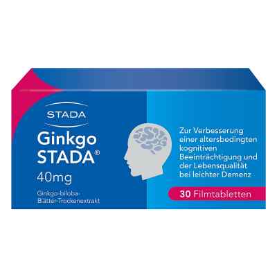 Ginkgo Stada 40 mg Filmtabletten 30 szt. od STADA Consumer Health Deutschlan PZN 11654259
