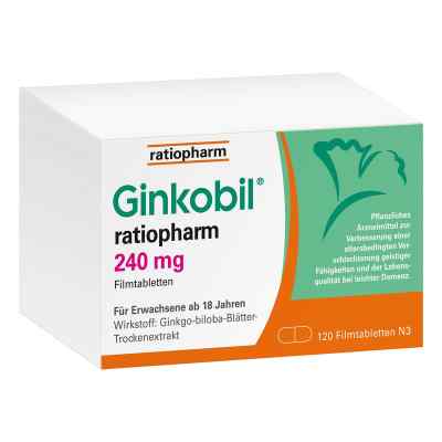 Ginkobil ratiopharm 240 mg tabletki powlekane 120 szt. od ratiopharm GmbH PZN 08864415