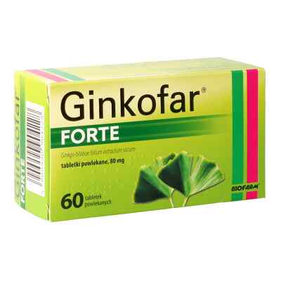 Ginkofar forte 80 mg 60  od BIOFARM SP.Z O.O. PZN 08300462