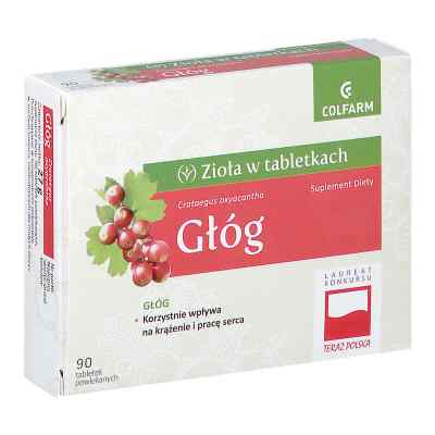 Głóg tabletki Colfarm 90 od ZAKŁADY FARM. COLFARM PZN 08301408