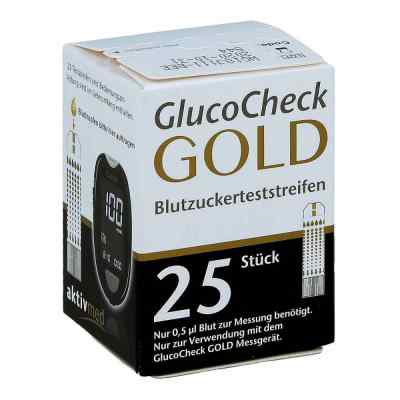 Gluco Check Gold Blutzuckerteststreifen 25 szt. od Aktivmed GmbH PZN 11864956