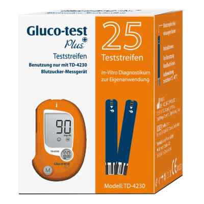 Gluco Test Plus Paski testowe do mierzenia cukru we krwi 25 szt. od Aristo Pharma GmbH PZN 07123183