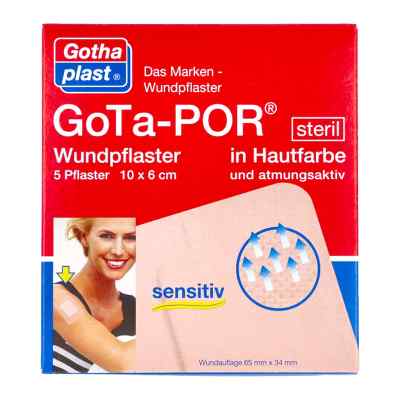 Gota-por Wundpflaster steril 60x100 mm hautfarben