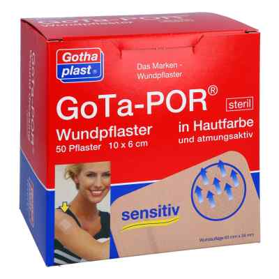 Gota-por Wundpflaster steril 60x100 mm hautfarben