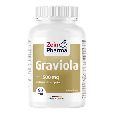 Graviola Kapseln 500 mg/Kap.reines Blattpulv.peru 90 szt. od Zein Pharma - Germany GmbH PZN 10326004