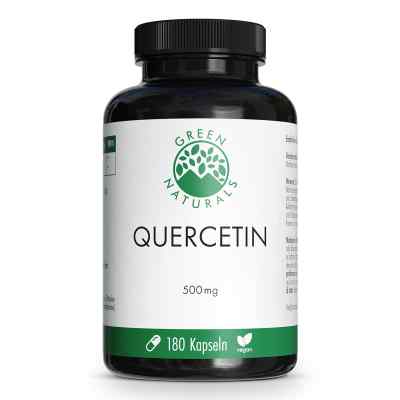 GREEN NATURALS Kwercetyna 500 mg wysokodawkowa wegańska 180 szt. od Heilpflanzenwohl GmbH PZN 18099134
