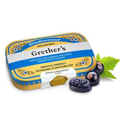 Grethers Blackcurrant Silber zf.Past.Dose 60 g od Hager Pharma GmbH PZN 00560420