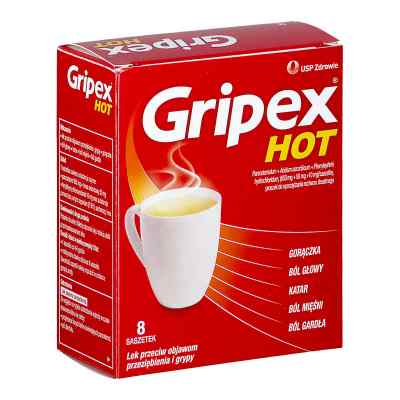 Gripex Hot (HotActiv) saszetki 8  od US PHARMACIA SP. Z O.O. PZN 08302013