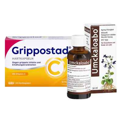 Grippostad C (24 stk) +Umckaloabo (50 ml) zestaw 1 op. od  PZN 08130219