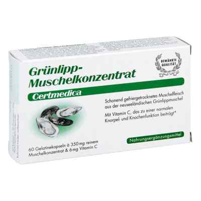 Gruenlipp ekstrakt z nowozelandzkiej małży zielonej kaspułki 60 szt. od Certmedica International GmbH PZN 00260215