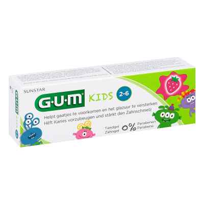 Gum Kids Zahncreme Erdbeere 2-6 Jahre 1 szt. od Sunstar Deutschland GmbH PZN 10176579