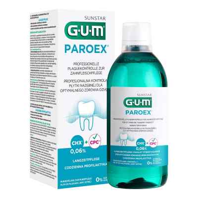 Gum Paroex Chlorhexidine 0,06% płyn do płukania 500 ml od Sunstar Deutschland GmbH PZN 00195883