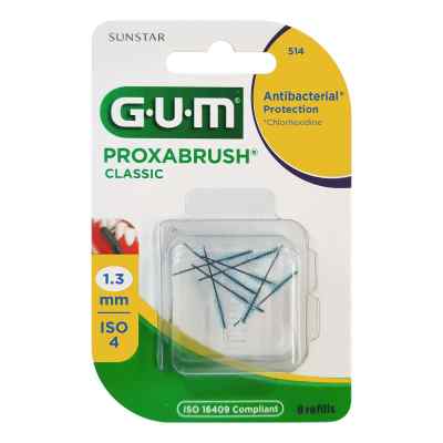 Gum Proxabrush Classic Ersatzbürsten 1,3 Mm 8 szt. od Sunstar Deutschland GmbH PZN 11347959