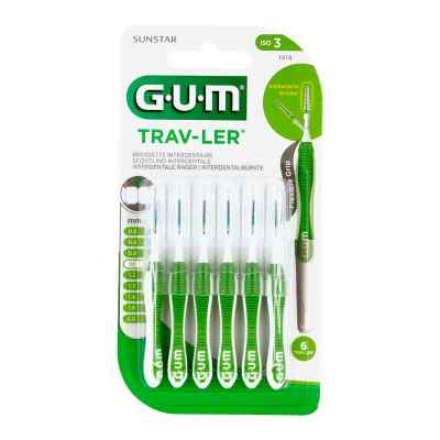 Gum Trav-ler 1,1mm Tanne gruen Interdental+6kappen 6 szt. od Sunstar Deutschland GmbH PZN 09714391