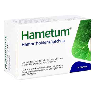 Hametum czopki na hemoroidy 25 szt. od Dr.Willmar Schwabe GmbH & Co.KG PZN 07619576