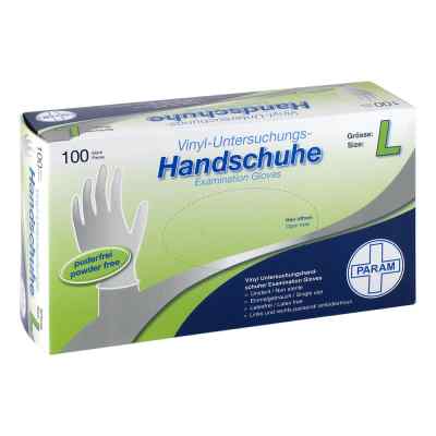 Handschuhe Einmal Vinyl puderfrei L 100 szt. od Param GmbH PZN 00990273