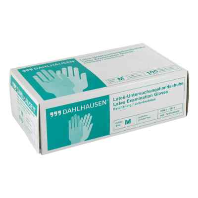 Handschuhe Latex Gr.m ungepudert 100 szt. od P.J.Dahlhausen & Co.GmbH PZN 01116874