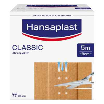 Hansaplast Classic Pflaster 5mx8cm plaster 1 szt. od Beiersdorf AG PZN 07577582