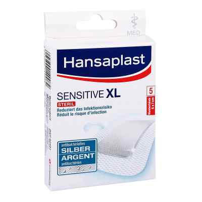 Hansaplast med sensitive Xl Pflaster 6x7 cm 5 szt. od Beiersdorf AG PZN 11130220