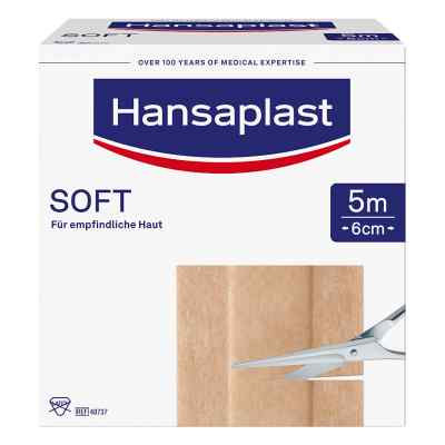 Hansaplast Soft Pflaster 5mx6cm Rolle 1 szt. od Beiersdorf AG PZN 08861345