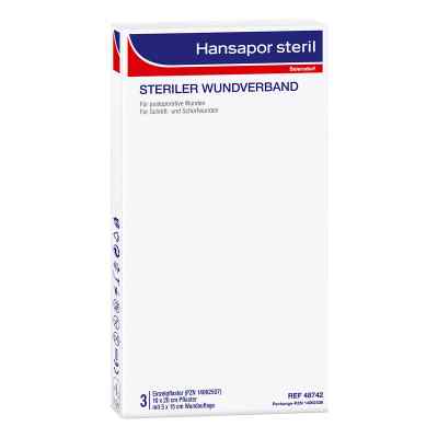 Hansapor steril Wundverband 10x20 cm 3 szt. od Beiersdorf AG PZN 14062536
