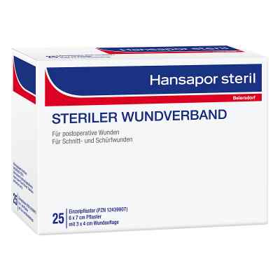 Hansapor steril Wundverband 6x7 cm 25 szt. od Beiersdorf AG PZN 12439936