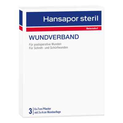 Hansapor steril Wundverband 6x7 cm 3 szt. od Beiersdorf AG PZN 12439913