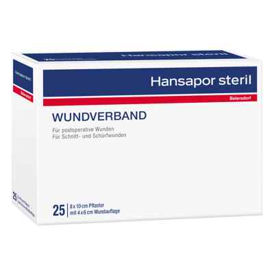 Hansapor steril Wundverband 8x10 cm 25 szt. od Beiersdorf AG PZN 12439988