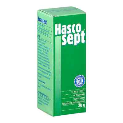 Hascosept roztwór 30 g od PRZEDSIĘBIORSTWO PRODUKCJI FARMA PZN 08301801